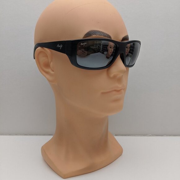 🕶️Made in Italy! Maui Jim MJ123-02W Wassup Sunglasses 60.5/17 120 /ALK144🕶️ - Picture 7 of 9